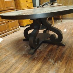 Brand New Really Nice Hard Wood With Rustic Style Includes 4-6 Chairs