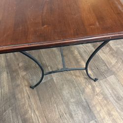 Coffee Table & End Table Set - Wood And Iron 