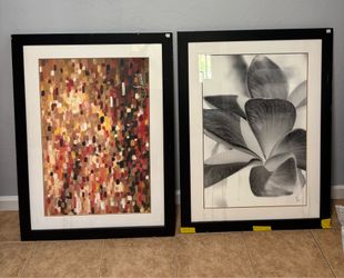 Black frame art pieces