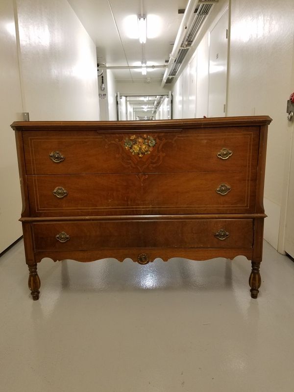 Antique Full Bed Set White Furniture Company 1930 1950 For
