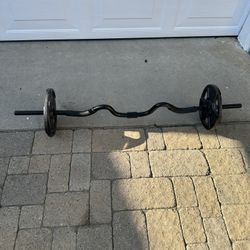 Weights Set Curved Bar 