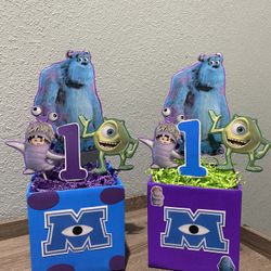 Disney Monster Inc Party Centerpieces