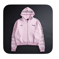 Civil regime Core Brigade Zip Up Hoodie Pink Sz M