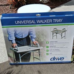 Universal walker tray with