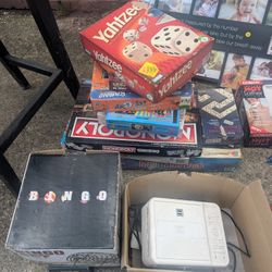 Board Games And Projector 