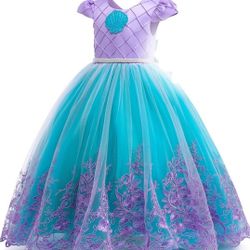 Girls Mermaid Princess Dress Kids Mermaid Costume Dress up for Ariel