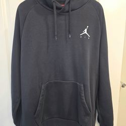 Nike Air Jordan Hoodie Mens XL Black Jumpman Pullover Classic Fleece Sweatshirt
