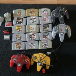 Nintendo 64 Games And Controllers 
