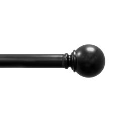 Black Curtain Rod + Hardware