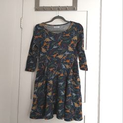 LA Soul Dinosaur Dress with Pockets 3/4 Sleeves 