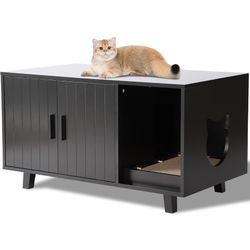 Litter Box Storage Cabinet