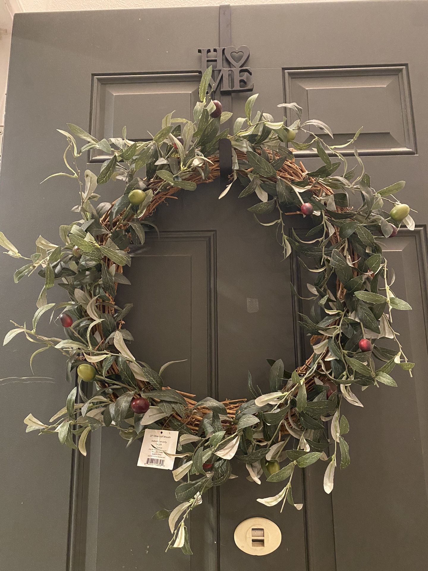 Olive Leaf Branch Wreath. New With Tags.