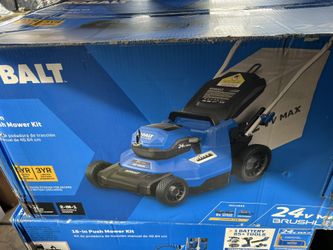 Kobalt 24-volt, 16-in Push Battery Walk Mower with (2) 4 Ah Battery Included