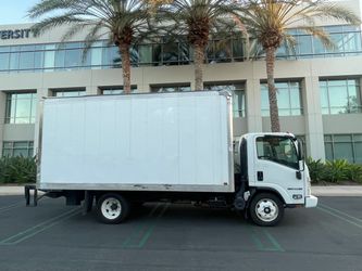 Isuzu NPR Box Truck White