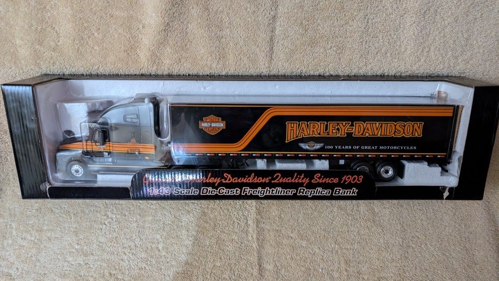 Harley Davidson Diecast Semi Bank 