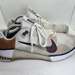 Nike Metcon 9 AMP Shoes Mens 10 White Light Bone CrossFit Weightlifting Sneakers