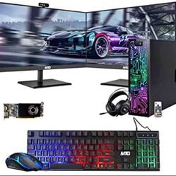 HP G3 Gaming Desktop PC, Intel Core i7 6th Gen, GT 1030 , 16GB RAM, 240GB SSD | 2TB HDD, RGB Keyboar