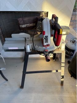 Miter table saw with stand