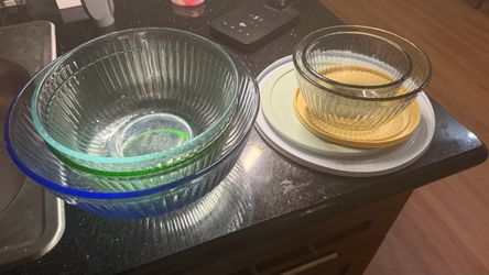 Several sets of bowls and food storage containers