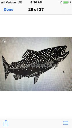 Trout steel silhouettes