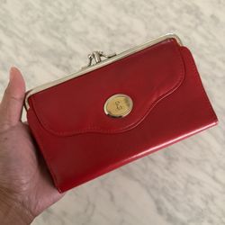 Vintage Red Multi Wallet - Clutch 