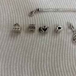 Pandora Bracelet And Charms