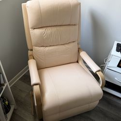 Leather recliner chair