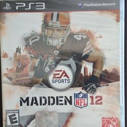 Madden 12 PlayStation 3 PS3 CIB NFL Football Video Game 2011 -Brand New 