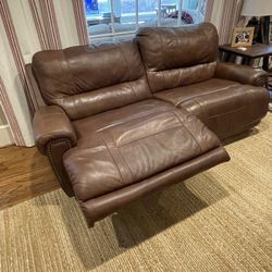 Leather Couch- Electric Reclining