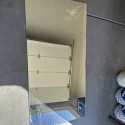 Frameless Gym Mirror. 