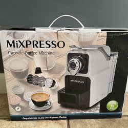 Mixpresso Espresso Machine for Nespresso Compatible Capsule, Single Serve Coffee Maker Programmable for Espresso Pods, Premium Italian 19 Bar High Pre