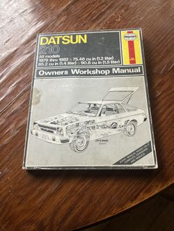 Datsun Shop Manual, 1979-82