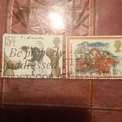 Vintage 2 1982 Stamps For Sale.