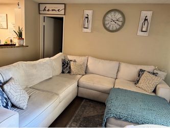 Sectional with ottoman