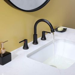 Modern Brushed Nickel Widespread Bathroom Faucet(Part number:JLT101H)