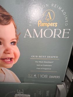Amore pampers new unopened box , size-4