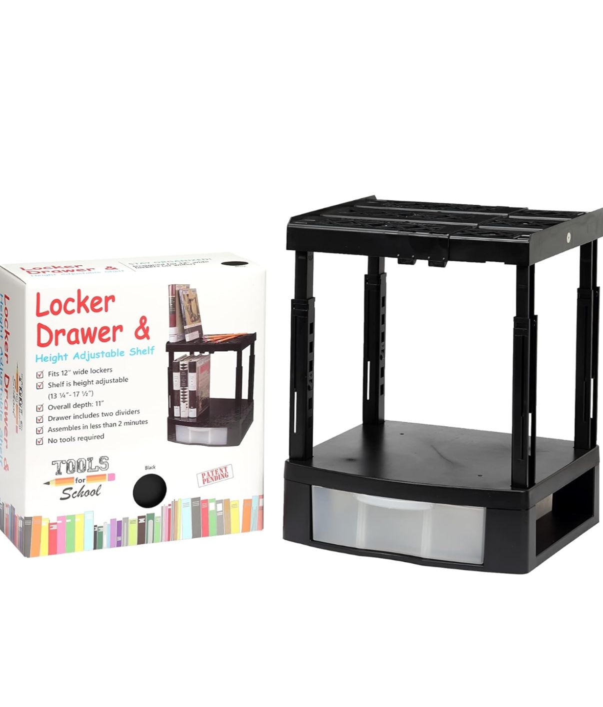 Locker Drawer With Height Adjustable Shelf