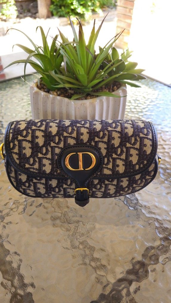 Dior Bobby East-West Bag in blue Dior Oblique