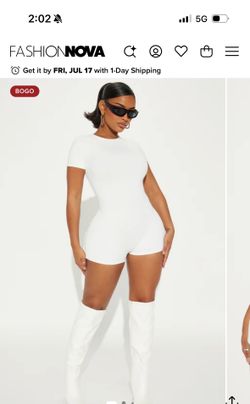 Fashion nova white romper
