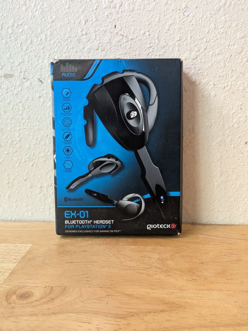 EX-01 gioteck. BLUETOOTH HEADSET FOR PLAYSTATION 3