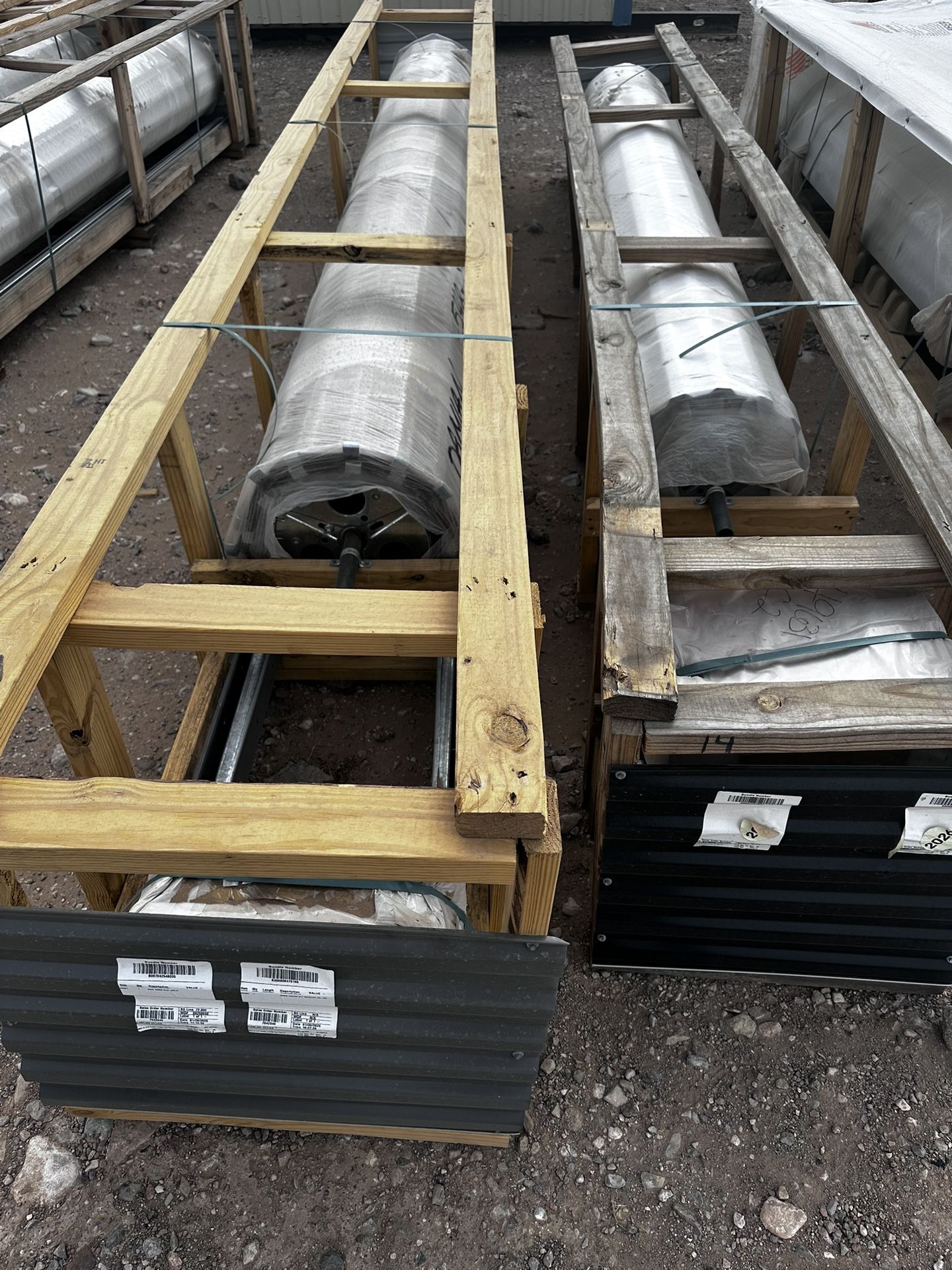 8x8 white roll Up Doors.