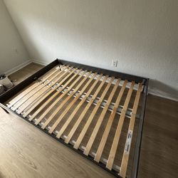 IKEA Grey Metal Bed Frame 