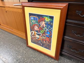 “When the Moon Hits Your Eye Like a Big Shepherds Pie” Signed & Numbered Lithograph by O’Brien