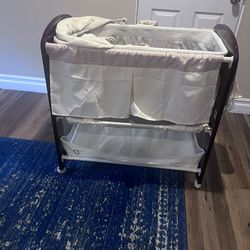 Bassinet, Changing Table, Storage On Wheels