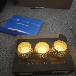 Small Golden Candles 