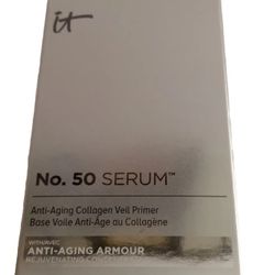 SEALED w Box It Cosmetics No. 50 Serum Anti-Aging Collagen Veil Primer 1 oz Full Size