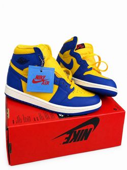 Yellow and blue Jordon’s brand new size 7 women’s