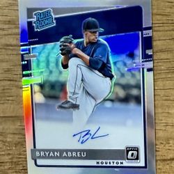 2020 Donruss Optic BRYAN ABREU #RRS-BA Holo Silver Prizm On Card AUTO RC Astros