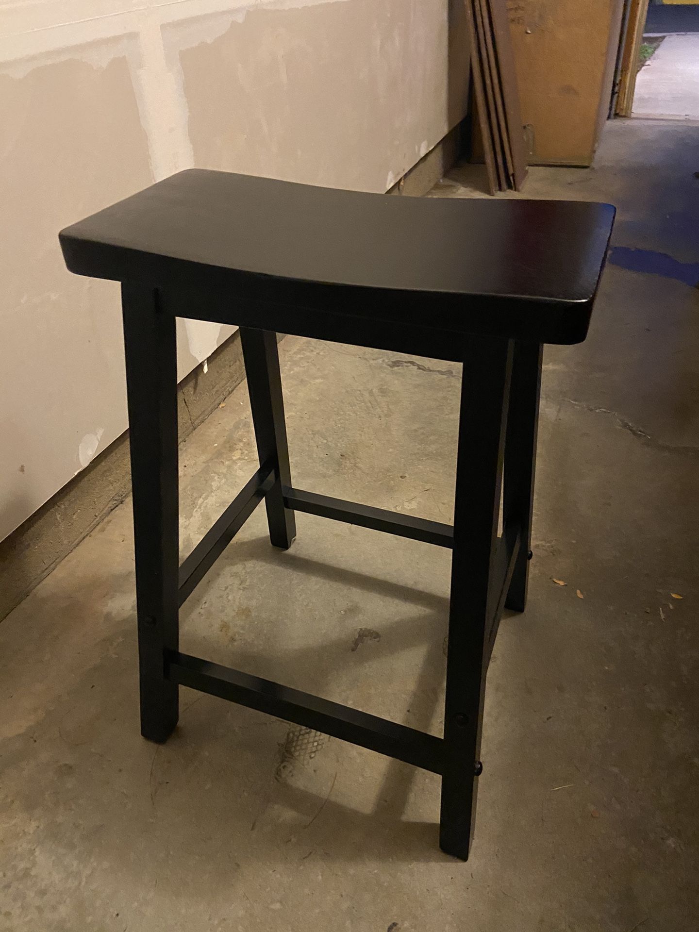 Black Wooden Counter Stools - EXCELLENT CONDITION