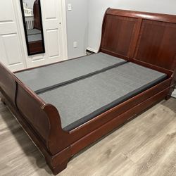 Queen Bed Frame + Box Spring